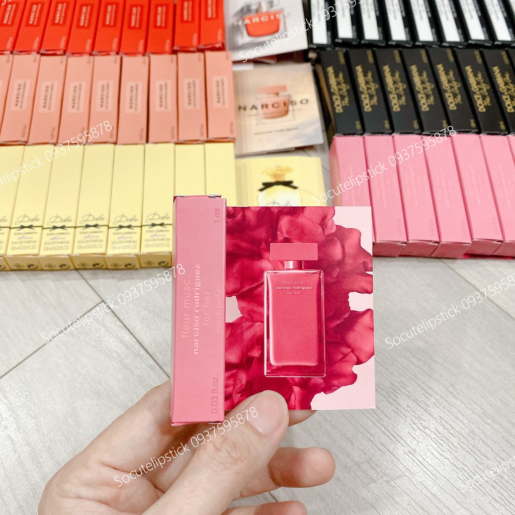 Vial Mẫu Thử Nước Hoa Mini Narciso Rodriguez For Her - Poudree - Pure Musc Đủ Loại Minisize 1ml | BigBuy360 - bigbuy360.vn
