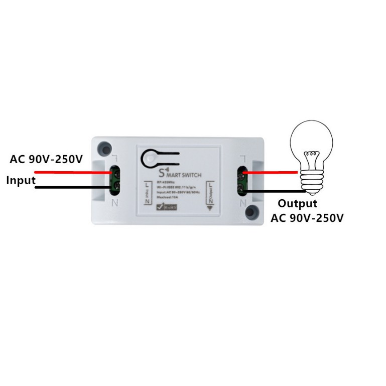 Công Tắc Điều Khiển Từ Xa Sóng RF 433Mhz RF01