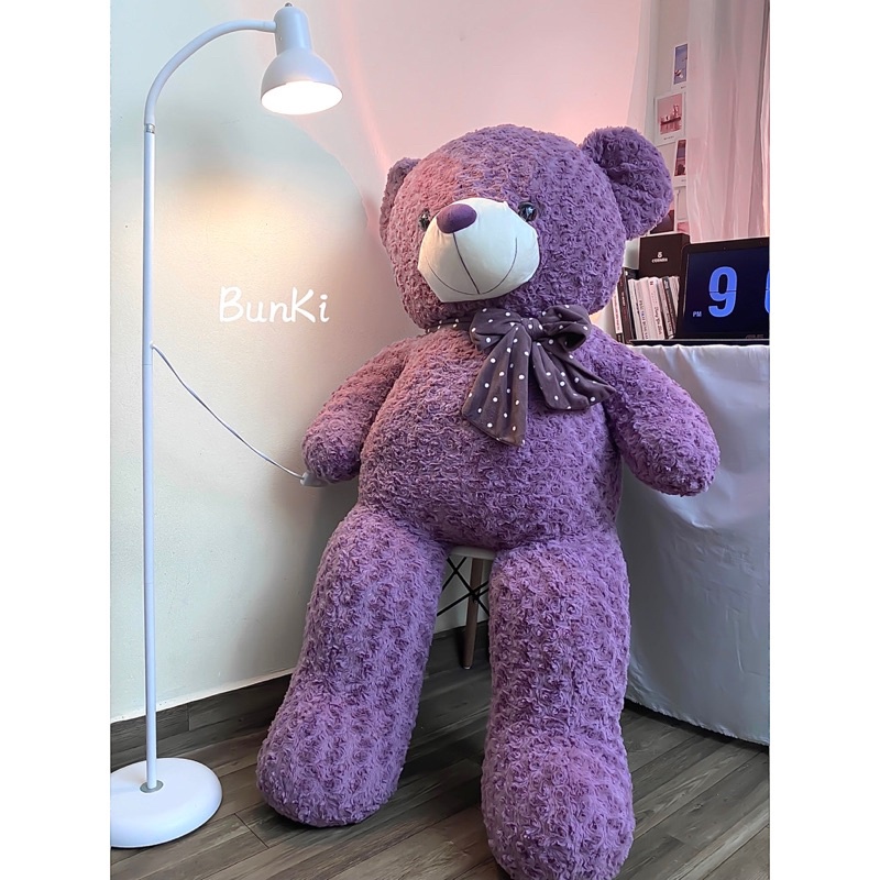 GẤU BÔNG TEDDY VIOLET ROSE 140CM CAO CẤP BUNKI