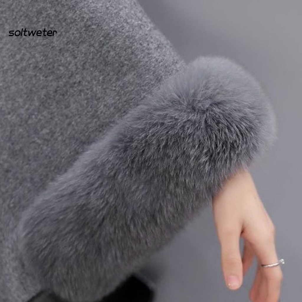 Áo choàng chui đầu dáng rộng thoải mái giữ ấm cho nữ
 | WebRaoVat - webraovat.net.vn