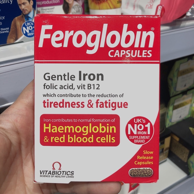 UK- VIÊN UỐNG BỔ SUNG SẮT B2 FEROGLOBIN HỘP 30v