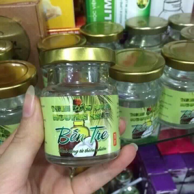 70ml Dầu dừa nấu thủ công nguyên chất thơm lừng