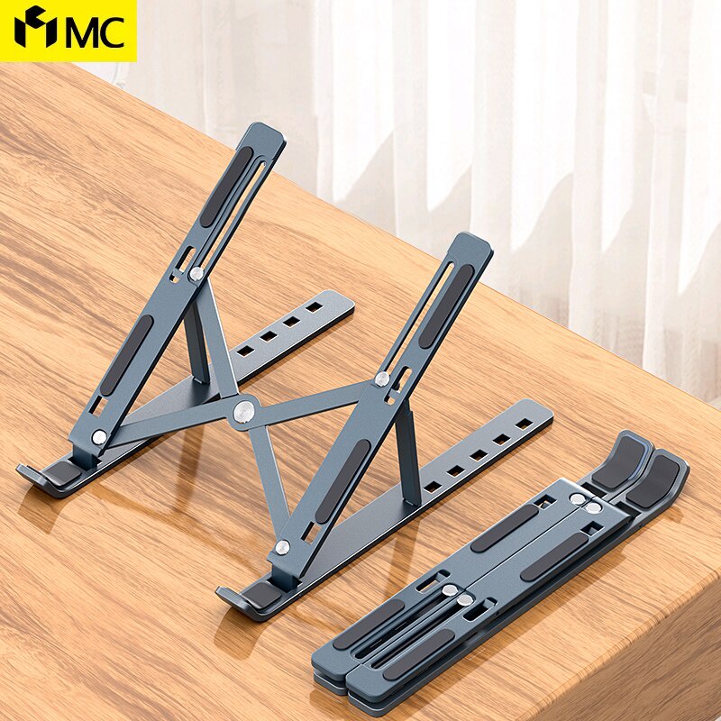 Giá đỡ LAPTOP, MACBOOK, IPAD  💖FREESHIP💖  Đế Kê Laptop Kiêm Đế Tản Nhiệt dễ gấp gọn, điều chỉnh độ cao chống mỏi cổ