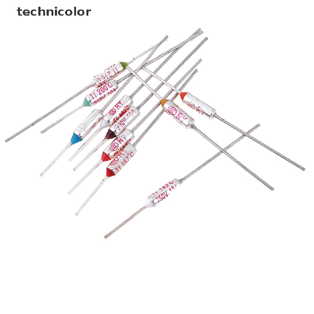 Technicolor 10 Cái 95°C / 133°C / 145°C / 157°C / 172°C / 184°C / 192°Phụ Kiện C / 200 Chuyên Dụng Chất Lượng°C / 216°C / 240°Cầu Chì Nhiệt Chuyên Dụng Chất Lượng