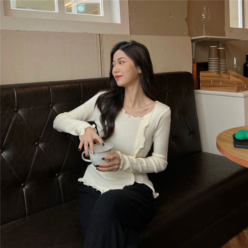 Áo Len Nữ Dài Tay Cổ Tròn Thời Trang Hàn