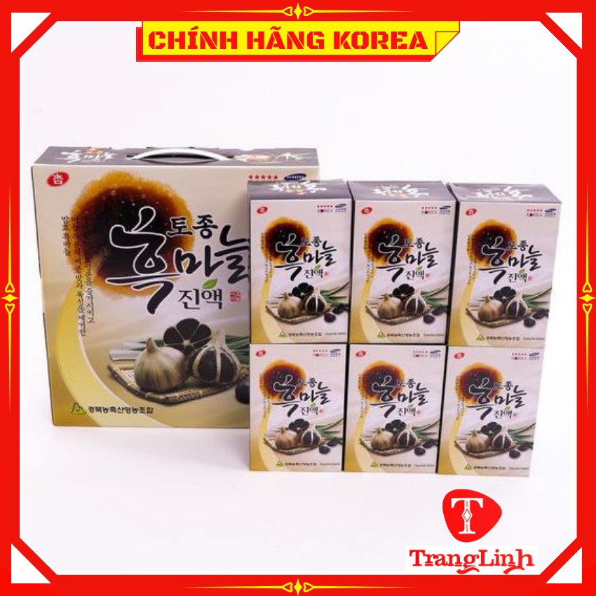 Nước tỏi đen hàn quốc, hộp 30 gói - Tinh chất tỏi đen Kanghwa chính hãng - tranglinhkorea