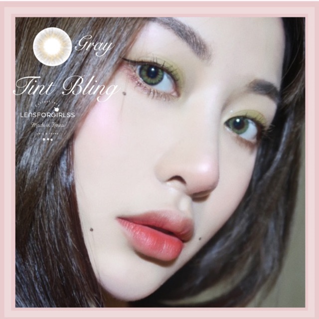 <Sẵn cận lệch 0,5-4,5 độ> Kính áp tròng TINT BLING GRAY - Silicone Hydrogel của Lenstown (Hsd 3 tháng)