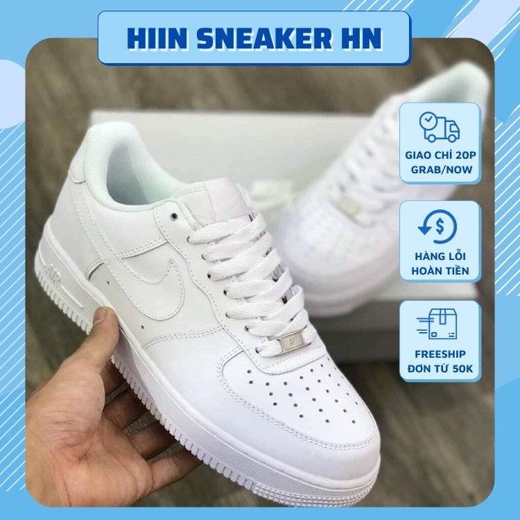 [Bảo Hành]💦 Giày 𝐍𝐈𝐊𝐄 Trắng,🍀 Giày Thể Thao Sneaker Af1 Màu Trắng Nam Nữ Bản Đẹp Đầy Đủ Bill Box