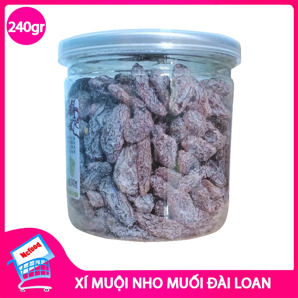 Xí Muội Nho Muối Đài Loan 240gr NCFOOD | BigBuy360 - bigbuy360.vn