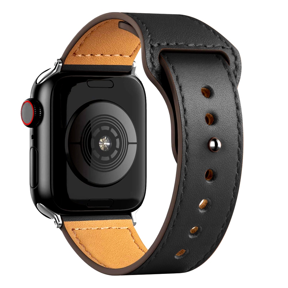 T5 Dây Đeo Da Pu Mềm Cho Đồng Hồ Thông Minh Apple Watch 44 40 42 38 mm Iwatch Series 6 Se 5 4 3 2 1