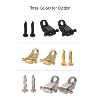 SQC 2pcs Electric Guitar String Roller Retainer Guide Guitar Replacement Parts Accessories with Mounting Screws