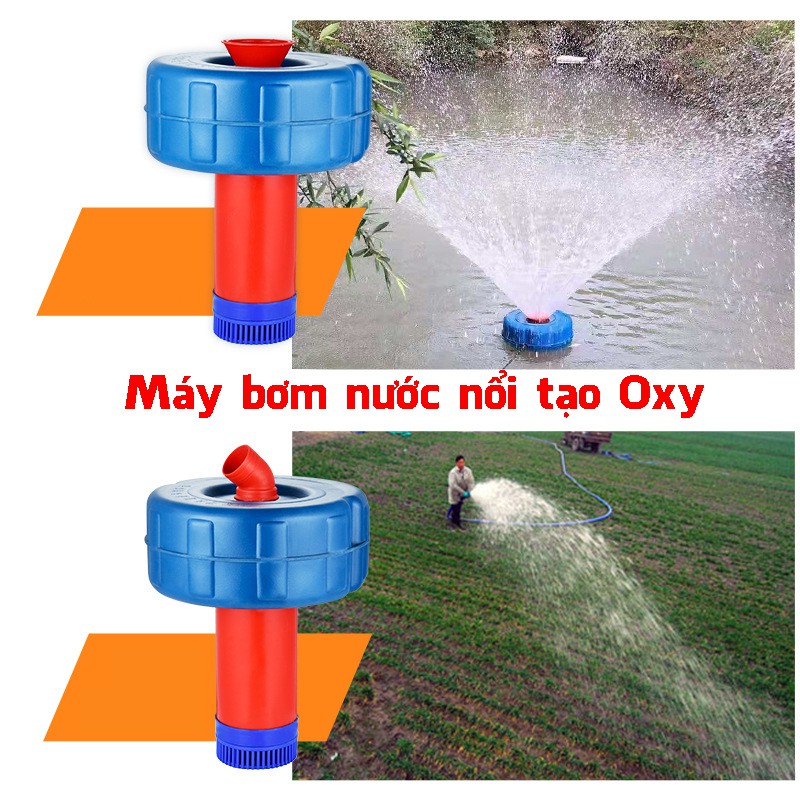 Máy bơm nước nổi bơm sục khí tạo ôxy hòa tan cho ao nuôi máy bơm tõm ao câu hồ câu vừa tạo cảnh vừa tạo oxy cho ao hồ