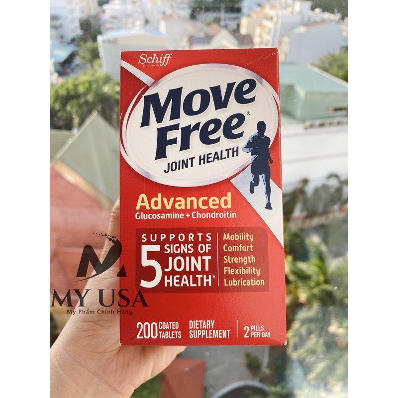 Viên uống hỗ trợ bổ khớp❤️Viên bổ xương khớp  Move Free Advanced Glucosamine + Chondroitin 200 viên