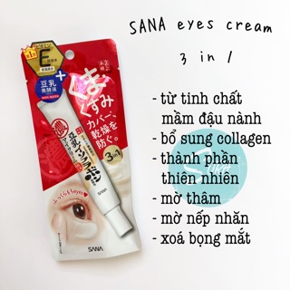 Kem mắt sana 3 in 1