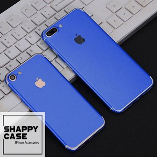 Skin Dán Nhôm Xước Xanh Dương Trơn Iphone7/7Plus/8/8Plus [Shappy Case]