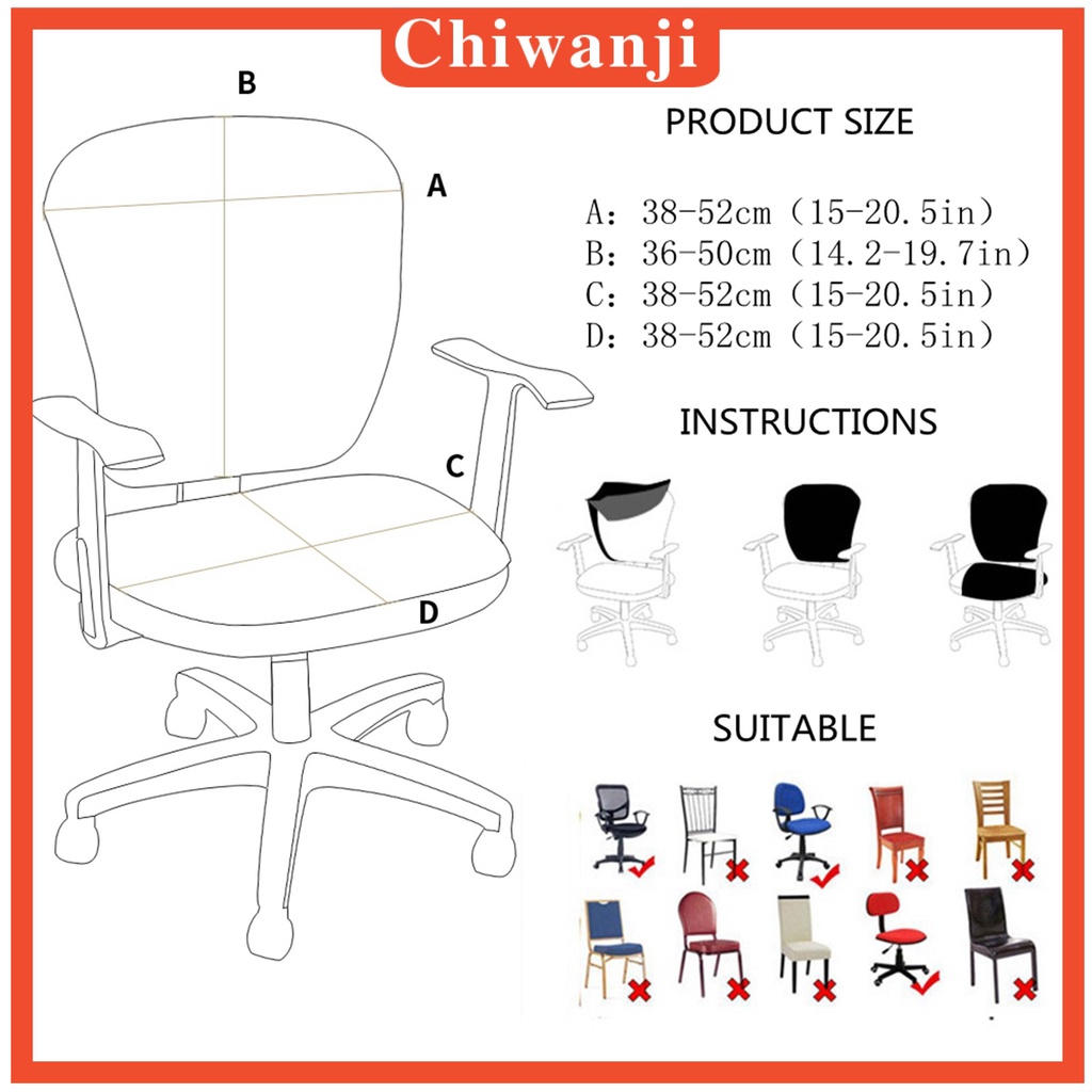 1 Bọc Ghế Xoay Được Cho Văn Phòng, Nhà, Văn Phòng