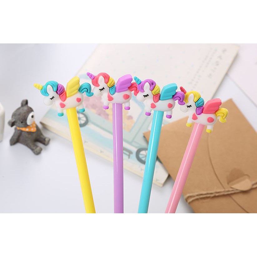 Bút Gel Nước Mực Đen Ngựa Unicorn H72