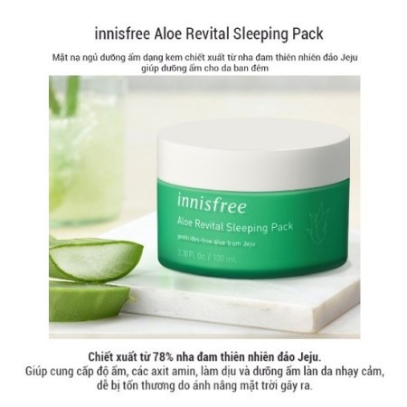 Mặt nạ ngủ nha đam Innisfree Aloe Revital Sleeping Pack 100ml