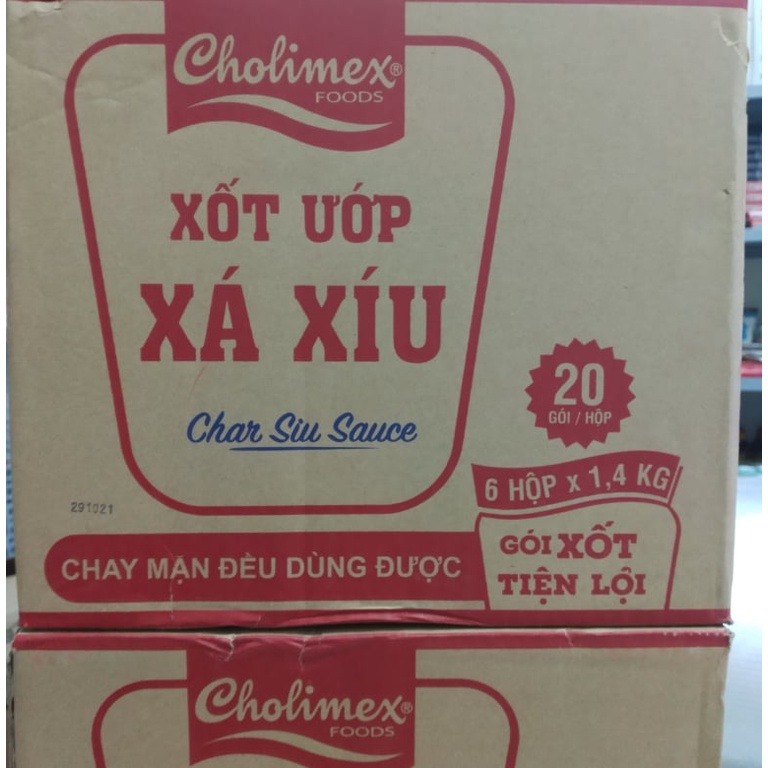 Xốt ướp xá xíu gói 70g- combo 10 gói- Cholimex date 9.2022