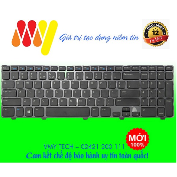 [Mã ELFLASH5 giảm 20K đơn 50K] BÀN PHÍM LAPTOP DELL 3521 3531 3537 5537 5521 M531R 5535