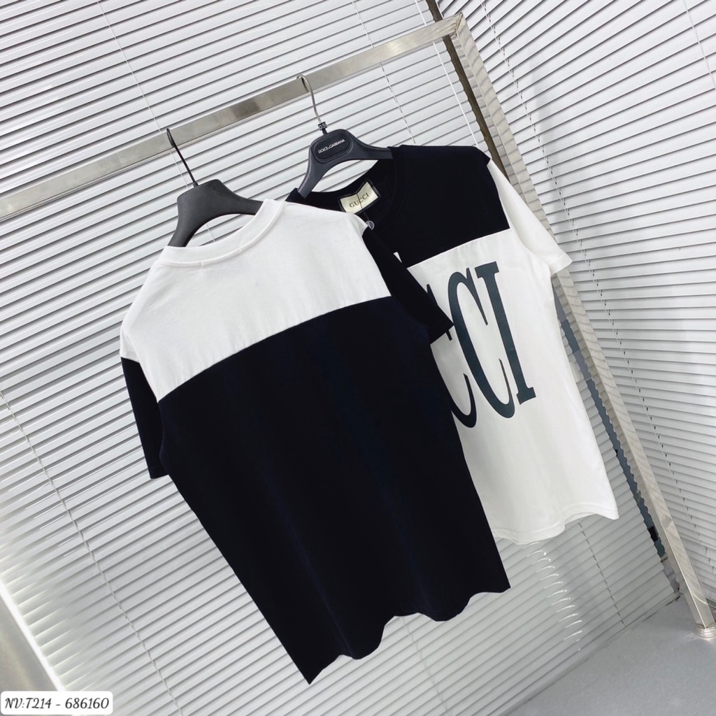 Áo Phông Nam Gc In Hình Logo Cao Cấp - Áo Thun Nam Nữ Gu.cci Chất Vải Cotton Mát Mịn