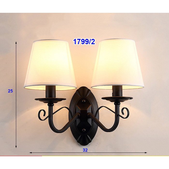 Đèn tường trang trí nội thất phòng khách, phòng ngủ, sang trọng hiện đại mã 1799 - Đèn Phương Anh