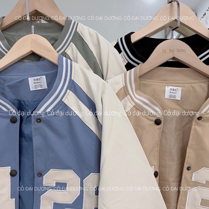 Áo bomber F426 pha tay