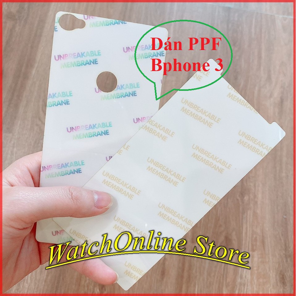 Miếng dán PPF chống xước dành cho Bphone 3