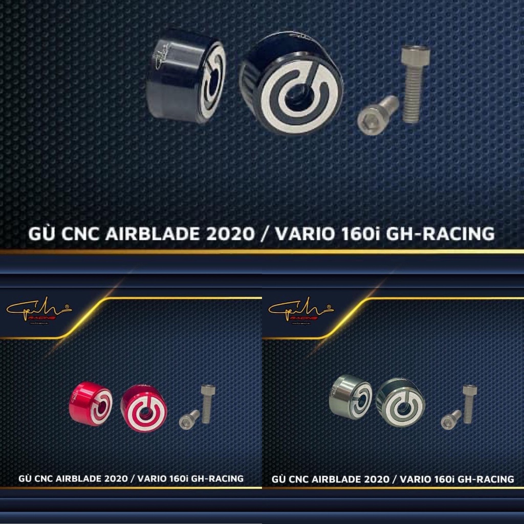 Gù nhôm CNC gắn Air Blade 2020-2022 , Vario 160 ( không cần cắt ghi đông) GH-Racing