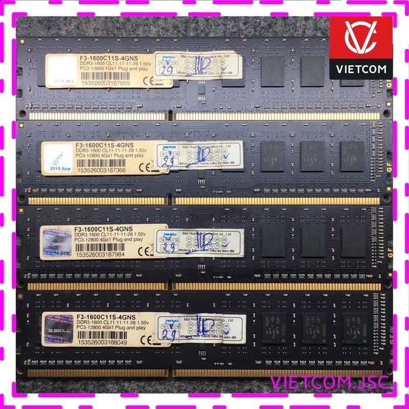 Ram Pc các loại ddr2,ddr3 dùng cho các đời main pc