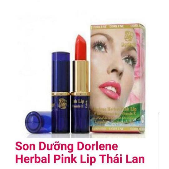 Thỏi Son dưỡng DORLENE HERBAL PINK LIP -( THAILAND )