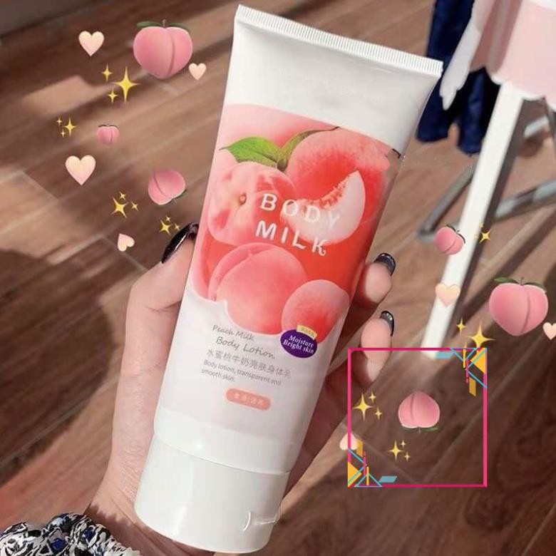 [ Hot Tiktok ]🍑 Kem Sữa Dưỡng Thể Trắng Da, Chống Nắng Toàn Thân Trái Đào Pure Milk Body Lotion Hương Nước Hoa- Y131