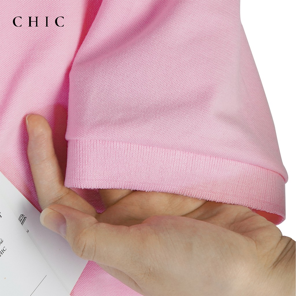 Áo thun nam ngắn tay cổ trụ basic CHIC, Áo polo vải cá sấu cotton phong cách hiện đại 5 màu | BigBuy360 - bigbuy360.vn