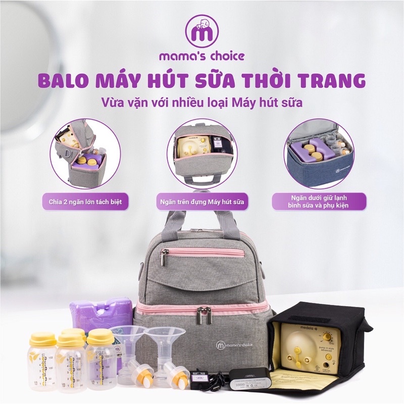 Balo bỉm sữa đa năng, giữ nhiệt Mama’s Choice