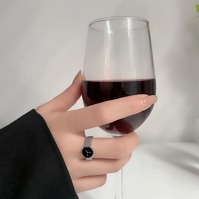 Nhẫn Hình Đồng Hồ Sáng Tạo Cá Tính Cho Nam Nữ