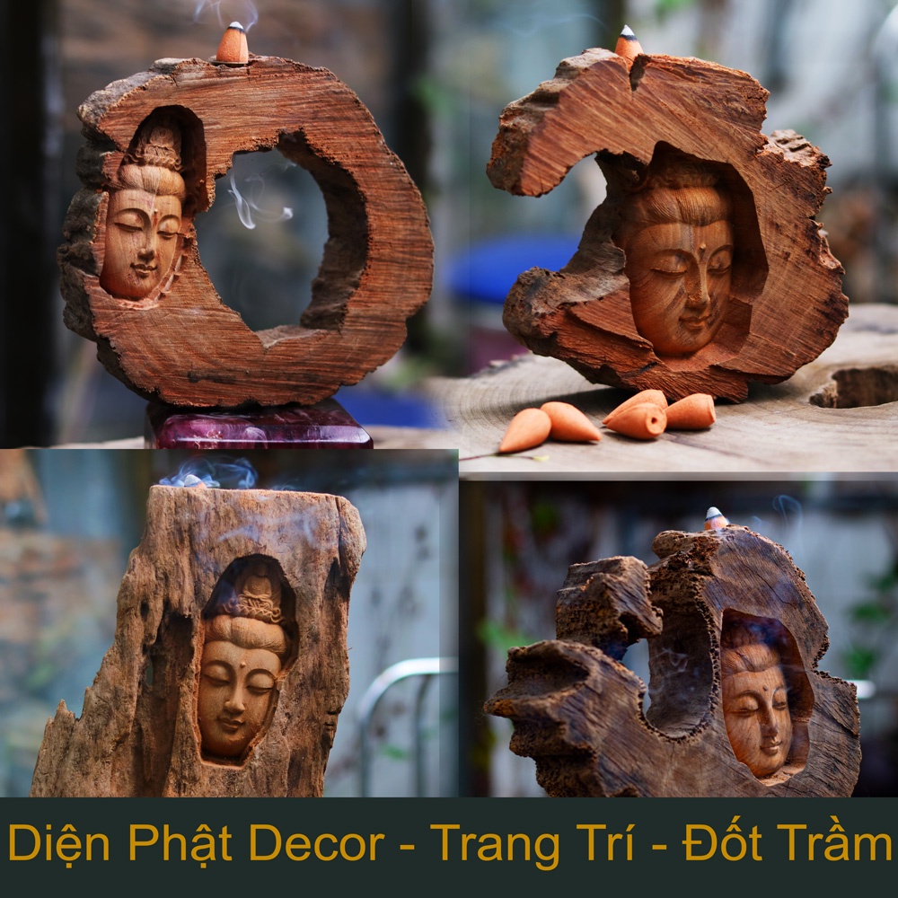 Tượng Phật Decor Diện Phật Nguyên Khối