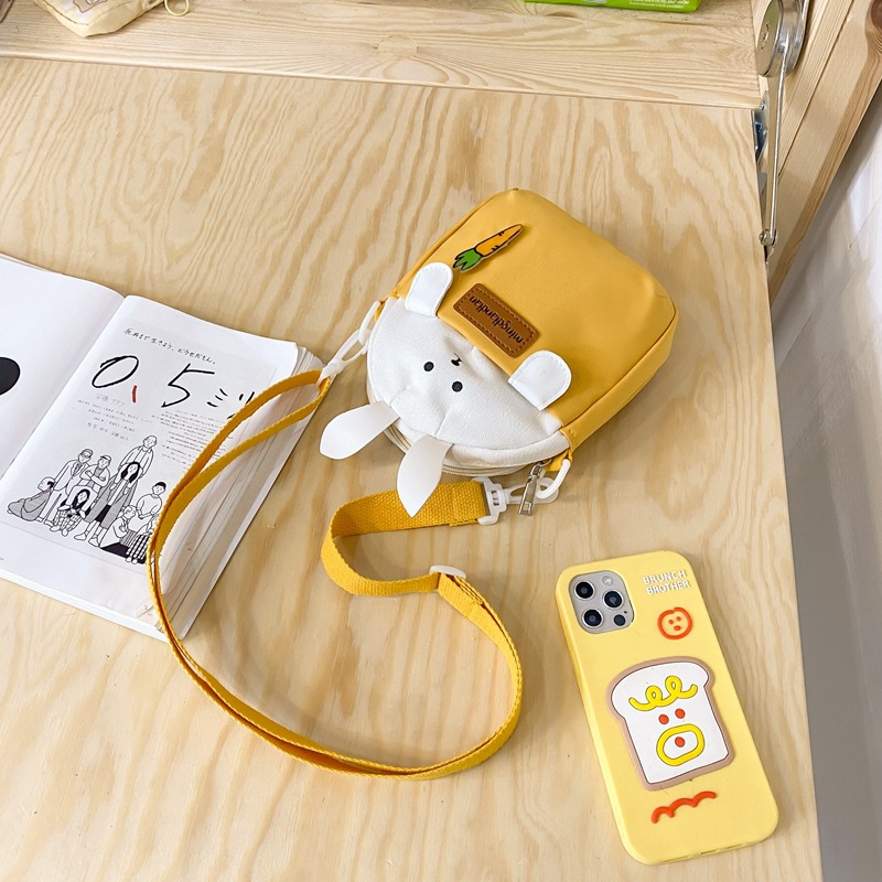 Túi Đeo Chéo Hình Thỏ Dễ Thương Đựng Điện Thoại Dành Cho Nữ