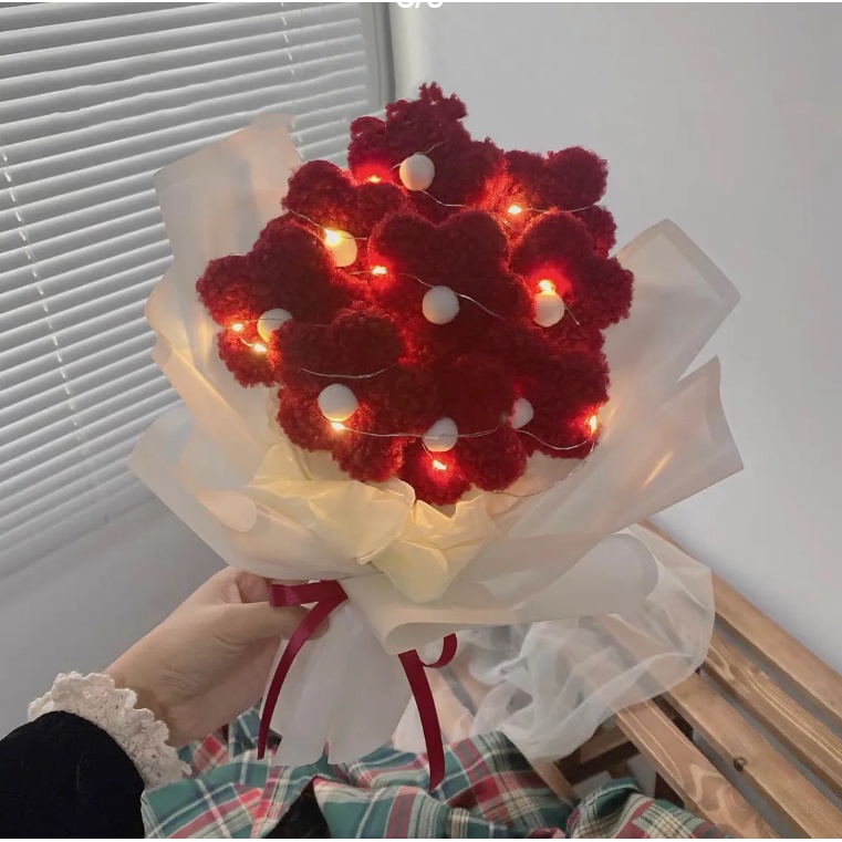 Sản Phẩm Hoàn Thiện Bó Hoa Nhồi Bông Hoạt Hình Sáng Tạo Làm Quà Tặng Cho Bạn Gái / Bạn Gái / Quà Tặng Ảnh Tanaba