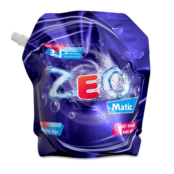 Nước giặt ZeO Matic 3in1 - Tặng nước rửa chén ZeO Enzyme 250g