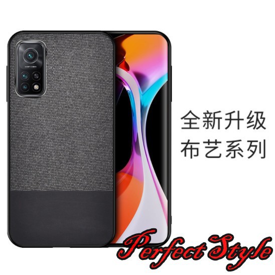 Ốp lưng Vải jean họa tiết đơn sắc chống vân tay cho Xiaomi mi 10t pro / Mi 10t / K30s