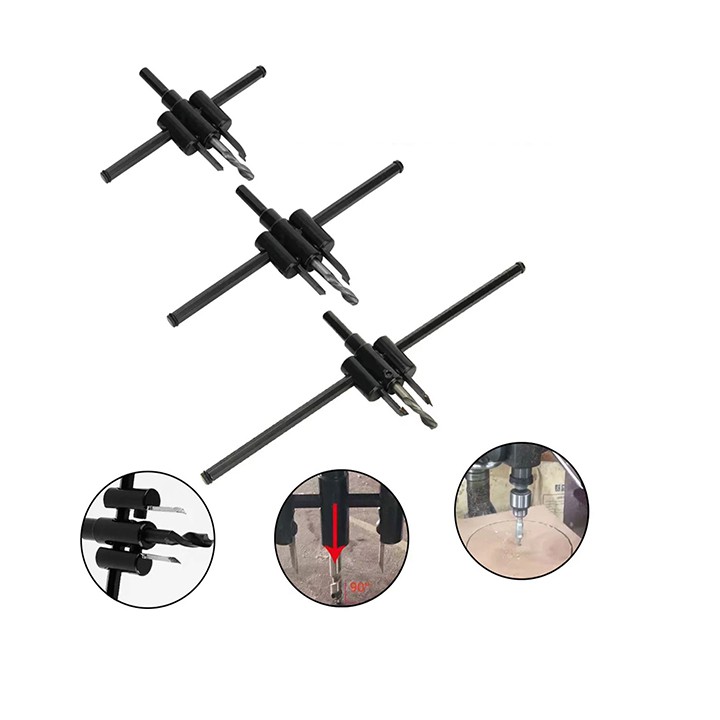 Bộ khoét lỗ gỗ, thạch cao chỉnh cữ 30 -120mm và 30 - 200mm và 30-300mm