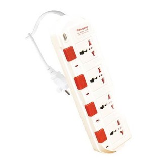 Ổ DÀI 4 LỖ 4 CÔNG TẮC TRẮNG ĐIỆN QUANG (SIÊU RẺ SIÊU ĐẸP SIÊU BỀN)
