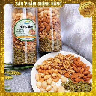 {FLASH SALE} 500G MIX3: MIXED 5 NHÂN HẠT DINH DƯỠNG ĐÃ TÁCH VỎ