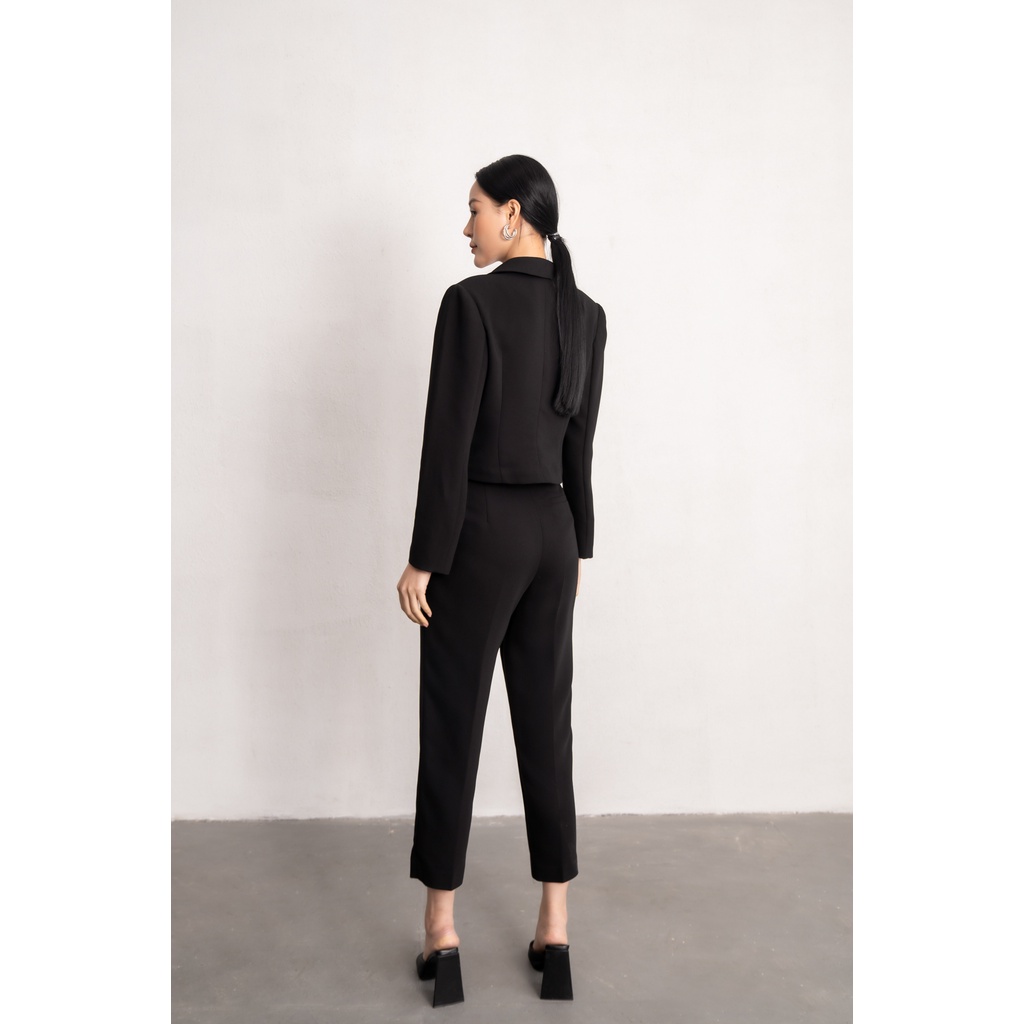Áo vest nữ công sở dáng ngắn Eva de Eva 22SOTE009D