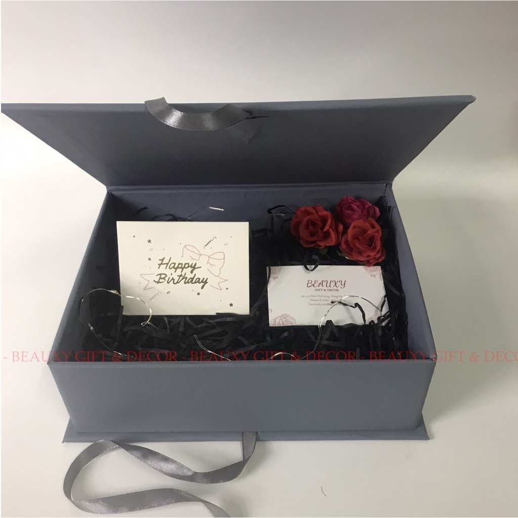 (8x19x24cm) Hộp Handmade Đựng Quà Sinh Nhật, Hộp Quà Tặng Valentine