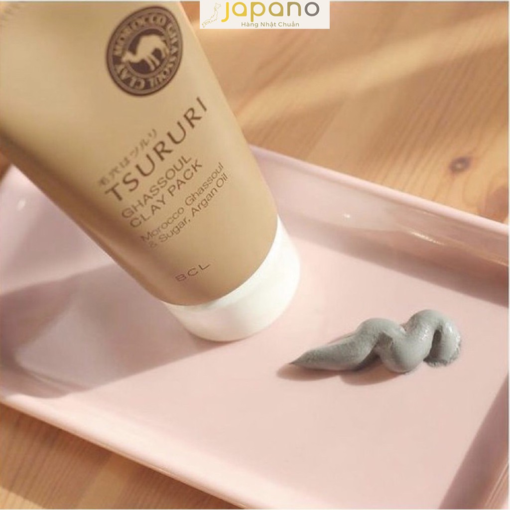 Mặt nạ đất sét Tsururi Ghassoul & Mild Sea Clay Pack Nhật Bản 150g –Japano