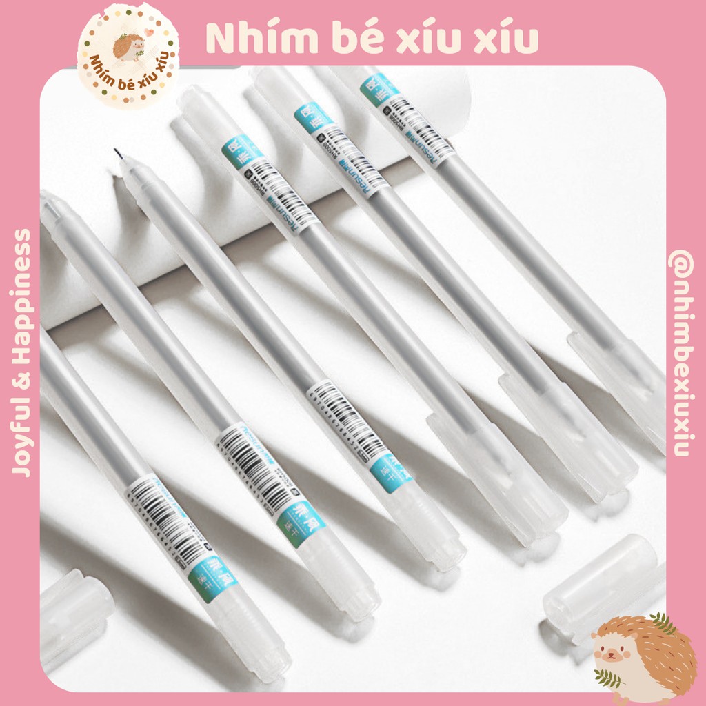 Bút gel Resun 0.5mm chuyên dùng viết take notes cực đẹp êm trơn không tắc mực (Xanh/Đỏ/Đen)