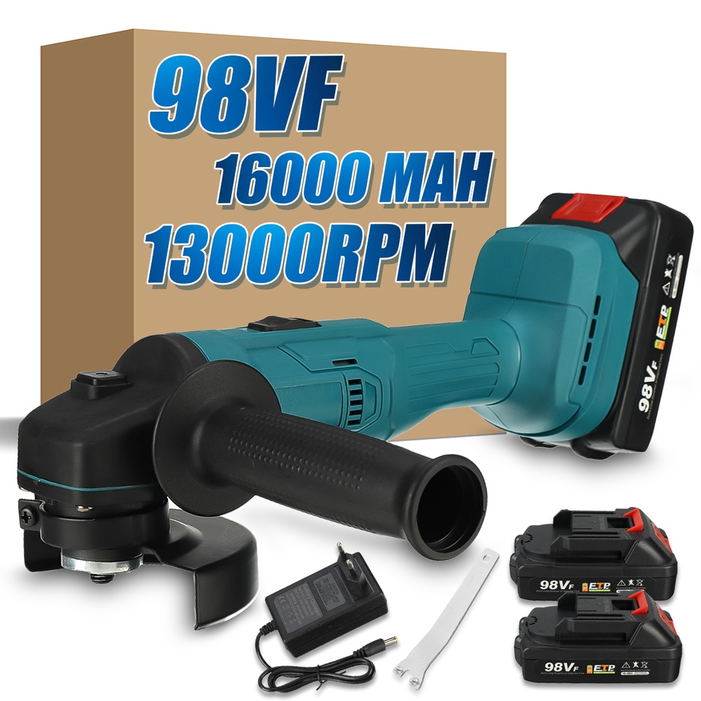 Máy Mài Cắt Không Dây 1500w 100mm 98vf Sử Dụng Pin makita