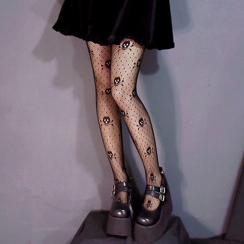 Sexy Black G Stocking Tights France Club Letter Pantyhose Women's Fashion Nylon Printed Mesh Fishnet Stockings