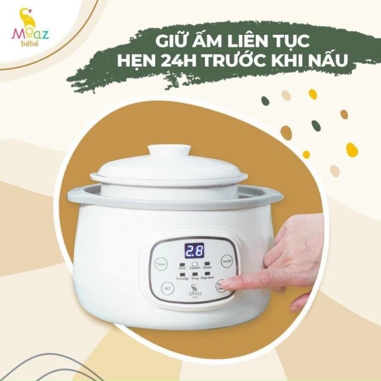 Nồi Nấu Chậm Moaz Bebe 030 Cho Bé Chính Hãng 100%